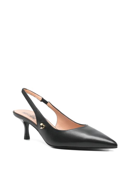 Sandalo donna in pelle nero LOVE MOSCHINO | JA10356G1OIE0000